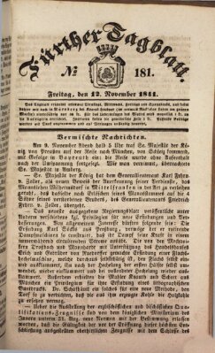 Fürther Tagblatt Freitag 12. November 1841