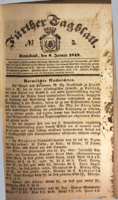 Fürther Tagblatt Samstag 8. Januar 1842