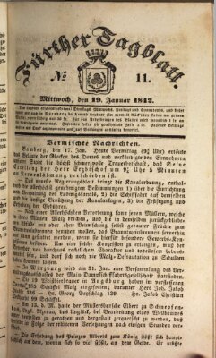 Fürther Tagblatt Mittwoch 19. Januar 1842