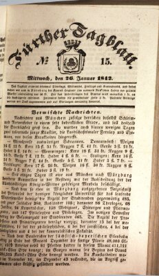 Fürther Tagblatt Mittwoch 26. Januar 1842