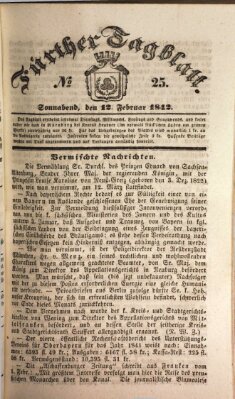 Fürther Tagblatt Samstag 12. Februar 1842