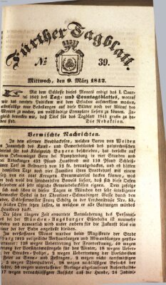 Fürther Tagblatt Mittwoch 9. März 1842