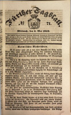 Fürther Tagblatt Mittwoch 4. Mai 1842