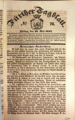 Fürther Tagblatt Freitag 13. Mai 1842