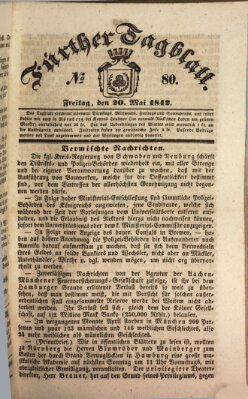 Fürther Tagblatt Freitag 20. Mai 1842