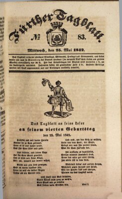 Fürther Tagblatt Mittwoch 25. Mai 1842