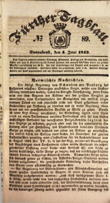 Fürther Tagblatt Samstag 4. Juni 1842