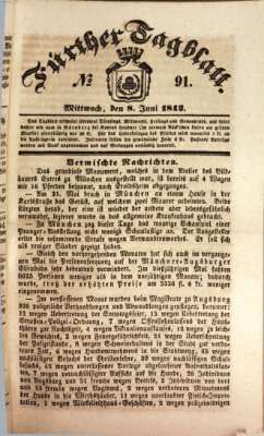 Fürther Tagblatt Mittwoch 8. Juni 1842