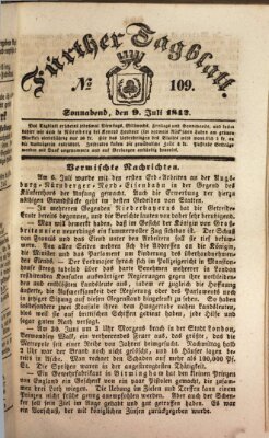 Fürther Tagblatt Samstag 9. Juli 1842