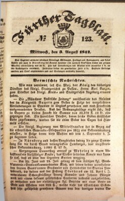 Fürther Tagblatt Mittwoch 3. August 1842