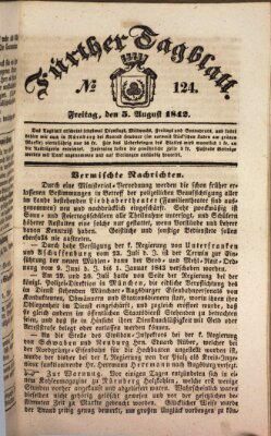 Fürther Tagblatt Freitag 5. August 1842