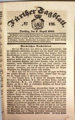 Fürther Tagblatt Dienstag 9. August 1842