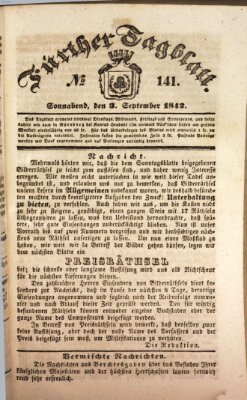 Fürther Tagblatt Samstag 3. September 1842