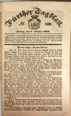 Fürther Tagblatt Freitag 7. Oktober 1842