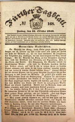 Fürther Tagblatt Freitag 21. Oktober 1842