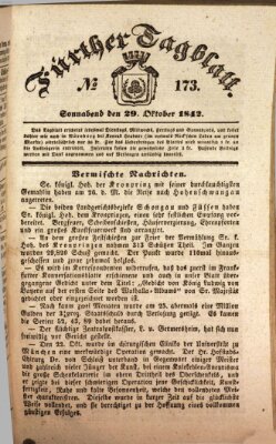 Fürther Tagblatt Samstag 29. Oktober 1842