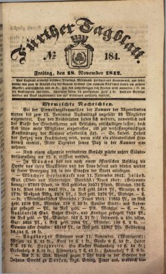 Fürther Tagblatt Freitag 18. November 1842