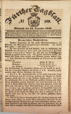 Fürther Tagblatt Mittwoch 14. Dezember 1842