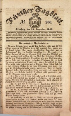 Fürther Tagblatt Dienstag 27. Dezember 1842