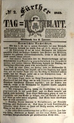 Fürther Tagblatt Mittwoch 4. Januar 1843