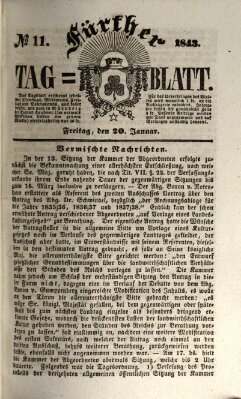 Fürther Tagblatt Freitag 20. Januar 1843