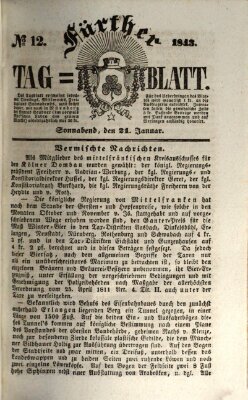 Fürther Tagblatt Samstag 21. Januar 1843