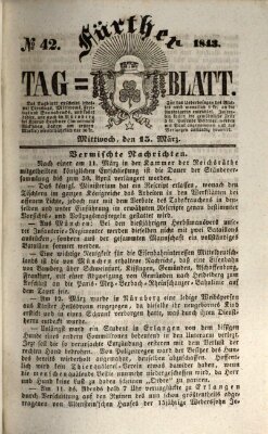 Fürther Tagblatt Mittwoch 15. März 1843