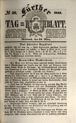 Fürther Tagblatt Mittwoch 22. März 1843