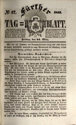 Fürther Tagblatt Freitag 24. März 1843