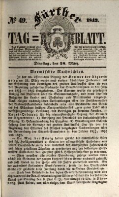 Fürther Tagblatt Dienstag 28. März 1843