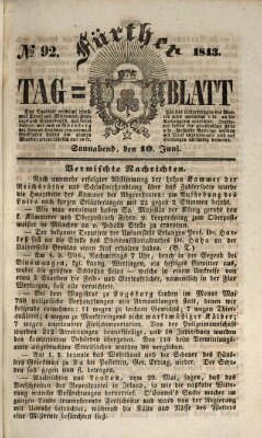 Fürther Tagblatt Samstag 10. Juni 1843