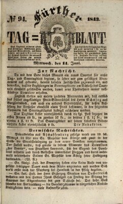 Fürther Tagblatt Mittwoch 14. Juni 1843