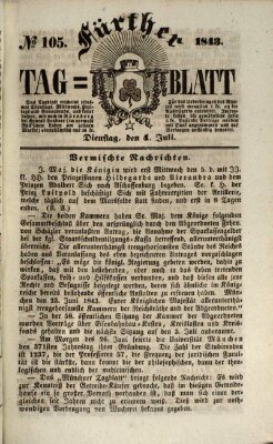 Fürther Tagblatt Dienstag 4. Juli 1843