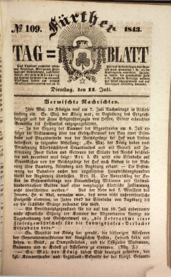 Fürther Tagblatt Dienstag 11. Juli 1843