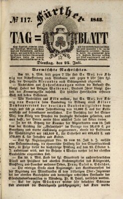 Fürther Tagblatt Dienstag 25. Juli 1843