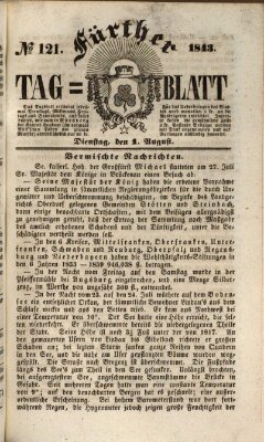 Fürther Tagblatt Dienstag 1. August 1843