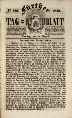 Fürther Tagblatt Dienstag 15. August 1843