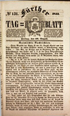 Fürther Tagblatt Freitag 18. August 1843