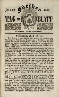 Fürther Tagblatt Mittwoch 6. September 1843