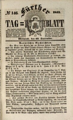 Fürther Tagblatt Mittwoch 13. September 1843