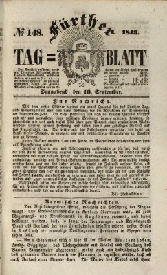 Fürther Tagblatt Samstag 16. September 1843