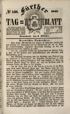 Fürther Tagblatt Samstag 7. Oktober 1843