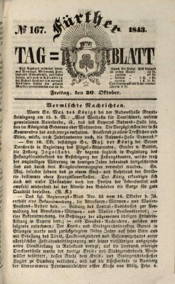 Fürther Tagblatt Freitag 20. Oktober 1843