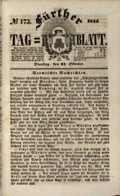 Fürther Tagblatt Dienstag 31. Oktober 1843