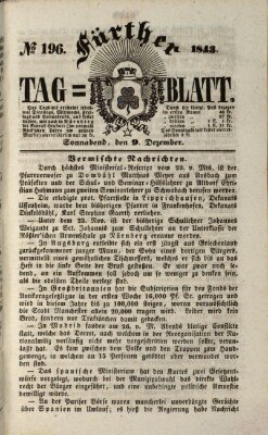 Fürther Tagblatt Samstag 9. Dezember 1843