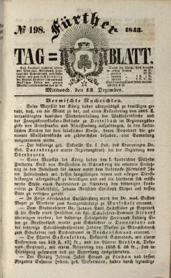 Fürther Tagblatt Mittwoch 13. Dezember 1843