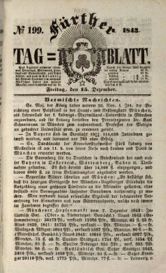 Fürther Tagblatt Freitag 15. Dezember 1843