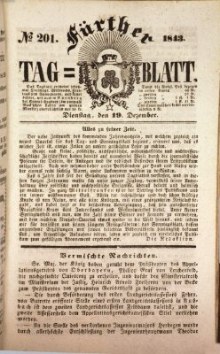 Fürther Tagblatt Dienstag 19. Dezember 1843