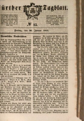 Fürther Tagblatt Freitag 26. Januar 1844