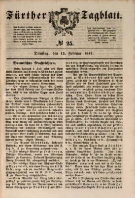 Fürther Tagblatt Dienstag 13. Februar 1844